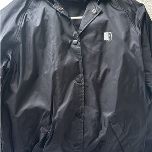 Obey Black Hooded Jacket